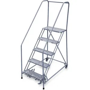 COTTERMAN 1205R2630A6E24B4C1P6 Rolling Ladder Welded Handrail Platform 50 Inch Height | AB6CQB 20Z483