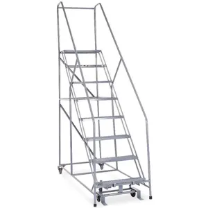 COTTERMAN 1208R2632A1E24B4C1P6 Rolling Ladder Welded Handrail Platform 80 Inch Height | AB6CQJ 20Z490