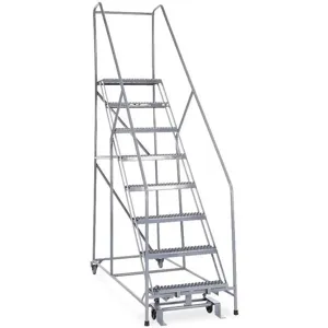 COTTERMAN 1208R2632A3E12B4C1P6 Rolling Ladder Welded Handrail Platform 80 Inch Height | AE2HYT 4XM62