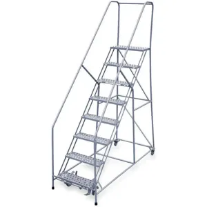 COTTERMAN 1208R2632A3E24B4C1P6 Rolling Ladder Welded Handrail Platform 80 Inch Height | AB6CQK 20Z491