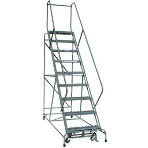 COTTERMAN 1209R2632A2E12B4C1P6 Rolling Ladder Assembled Handrail Platform 90 Inch Height | AF2YVM 6ZEW7