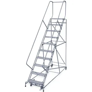 COTTERMAN 1210R2632A2E12B4C1P6 Rolling Ladder Assembled Handrail Platform 100 Inch Height | AF2YVN 6ZEW8