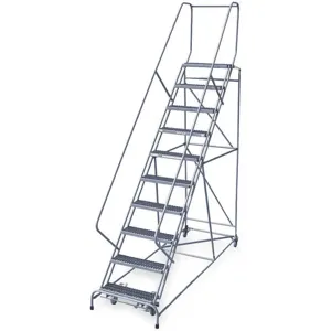 COTTERMAN 1210R2632A3E12B4C1P6 Rolling Ladder Assembled Handrail Platform 100 Inch Height | AD2VQK 3UY29