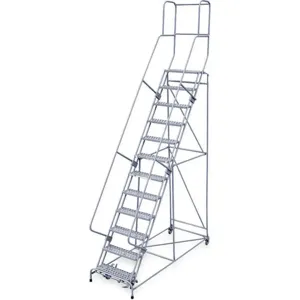 COTTERMAN 1712R2632A3E12B4W4C1P3 Rolling Ladder Handrail Platform 120 Inch Height | AB6CLA 20Z389