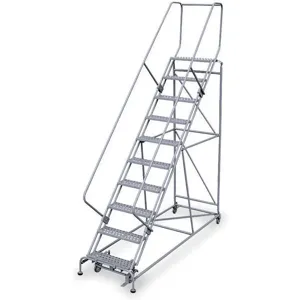 COTTERMAN 2610R2632A1E12B4W5C1P6 Rolling Ladder Unassembled Handrail Platform 100 Inch Height | AE3UAT 5FYZ6