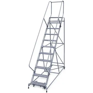 COTTERMAN 2611R2632A6E12B4W5C1P6 Rolling Ladder Unassembled Handrail Platform 110 Inch Height | AD2VGM 3UU85