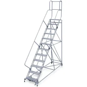 COTTERMAN 2612R2632A6E12B4W5C1P3 Rolling Ladder Unassembled Handrail Platform 120 Inch Height | AD2VGN 3UU86