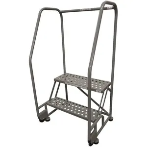 COTTERMAN 2TR18A6E10B8C1P6 Rolling Ladder Welded Handrail Platform 20 Inch Height | AB6CJE 20Z347