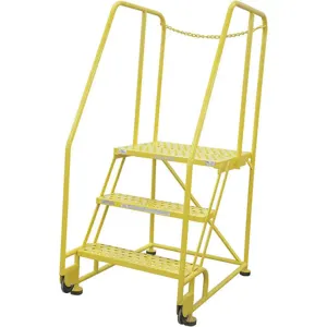 COTTERMAN 3TR26A6E20B8D3C2P6 Tilt and Roll Ladder 3 Steps 41 Depth | AH6XLK 36LH57