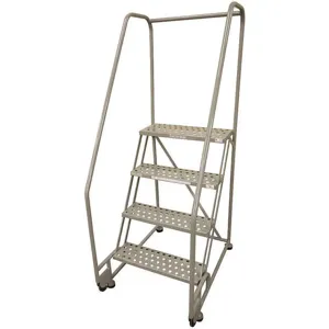 COTTERMAN 4TR26A6E20B8C1P6 Rolling Ladder Welded Handrail Platform 40 Inch Height | AB6CKD 20Z369