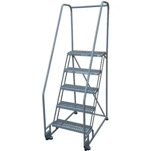 COTTERMAN 5TR18A3E10B8C1P6 Rolling Ladder Welded Handrail Platform 50 Inch Height | AB6CKG 20Z372