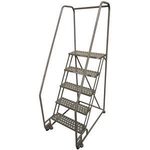 COTTERMAN 5TR18A6E20B8C1P6 Rolling Ladder Welded Handrail Platform 50 Inch Height | AB6CKK 20Z375