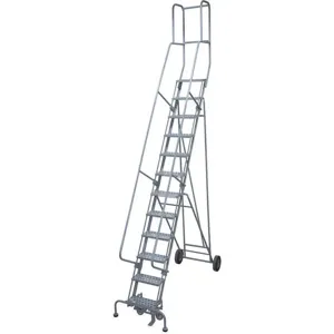 COTTERMAN 6516R1840A6E10B4BW5C1P3 Rolling Ladder Handrail Platform 160 Inch Height | AB6CGF 20Z302