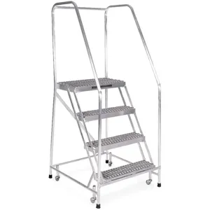 COTTERMAN A4R2630A3B3C50P6 Rolling Ladder Welded Handrail Platform 40 Inch Height | AE2HZD 4XM72