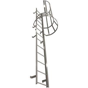 COTTERMAN M14SC L10 C1 Fixed Ladder With Safety Cage 13 Feet 3 Inch Height | AE9WKD 6MXT7
