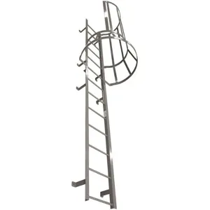 COTTERMAN M21SC L10 C1 Fixed Ladder With Safety Cage 20 Feet 3 Inch Height | AE9WKL 6MXU4