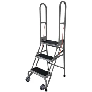 COTTERMAN SAS4A2E10C1P6 Folding Rolling Safety Ladder Platform 40in H | AG6RKG 46C351