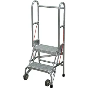 COTTERMAN SASA2A10E10C50P6 Folding Rolling Safety Ladder Platform 20 Inch H | AG6RKL 46C355