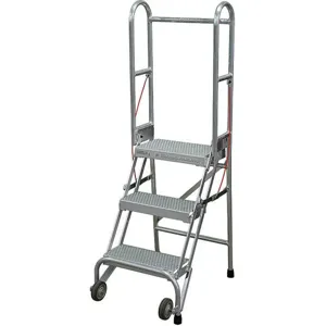 COTTERMAN SASA3A10E10C50P6 Folding Rolling Safety Ladder Platform 30 Inch H | AG6RKM 46C356