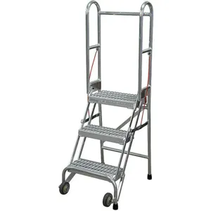 COTTERMAN SASA3A3E10C50P6 Folding Rolling Safety Ladder Platform 30 Inch H | AG6RKU 46C362