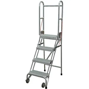 COTTERMAN SASA4A10E10C50P6 Folding Rolling Safety Ladder Platform 40in H | AG6RKN 46C357