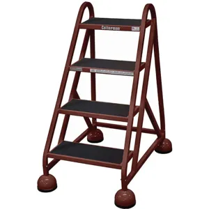 COTTERMAN ST-420 A2 C4 P5 Rolling Ladder Welded Handrail Platform 36 Inch Height | AE9WFT 6MXG8