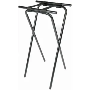 CENTRAL SPECIALTIES LTD 1036BL-1 Extra Tall Steel Tray Stand Black | AA4PZN 12Y335