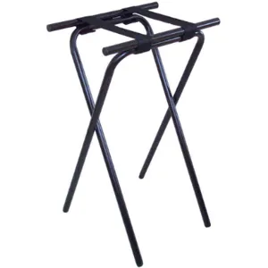 CENTRAL SPECIALTIES LTD 1053BL Deluxe Steel Tray Stand Black - Pack Of 6 | AA4PZH 12Y330