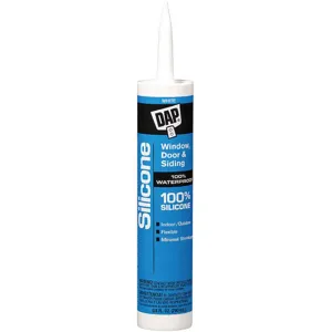 DAP 08646 Silicone Rubber Sealant White 10.1 Oz. | AE2YZR 5A464