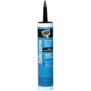 DAP 70798-08642 Silicone Rubber Sealant Black 10.1 Oz. | AD8VRR 4MY67