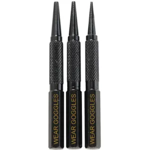 DASCO PRO 77 Nail Setter Set 4 Inch Black Oxide 3 Pc | AB7UAB 24A856