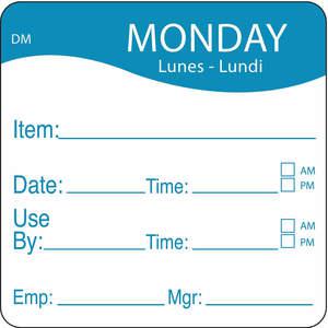 DAYMARK 1100531 Day Label Monday 2-5/9 Inch Width - Pack Of 250 | AE8ZWZ 6GUP4