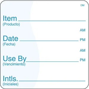 DAYMARK 112438 Shelf Life Label 2 Inch H 2 Inch Width - Pack Of 250 | AE8ZXX 6GUU2