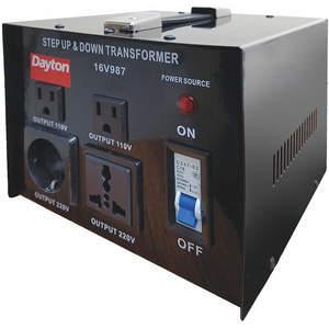 DAYTON 16V987 Step Up/down Voltage Converter 1.5kva | AA7ZLA