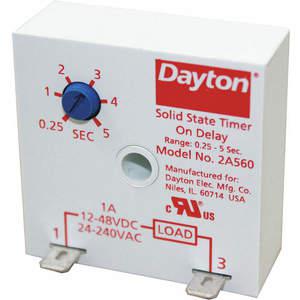 DAYTON 2A560 Encapsulated Timer Relay 5 Sec 2 Pin 1no | AB8WLG