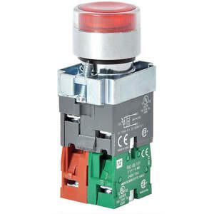 DAYTON 30G206 Beleuchteter Drucktaster 22 mm 1 Schließer/1 Öffner Rot | AC4NLB