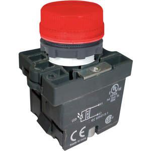 DAYTON 30G210 Kontrollleuchte, LED, 22 mm, 24 VAC/DC, roter Kunststoff | AC4NLF