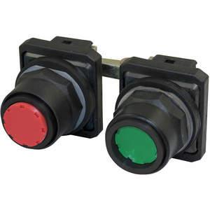 DAYTON 30G349 Push Button 30mm Maintained Red/Green | AC4NTF