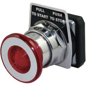 DAYTON 30G467 Non-illuminated Push Button 30mm 1no/1nc Red | AC4NYF