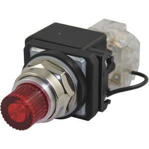 DAYTON 30G417 Kontrollleuchte LED 120 VAC 30 mm Chrom Rot | AC4NWB