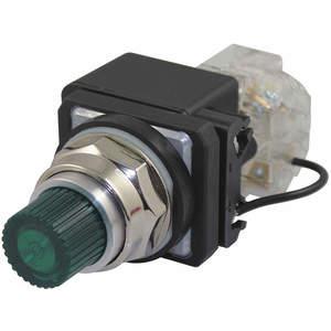 DAYTON 30G418 Kontrollleuchte LED 120 VAC 30 mm Chrom Grün | AC4NWC
