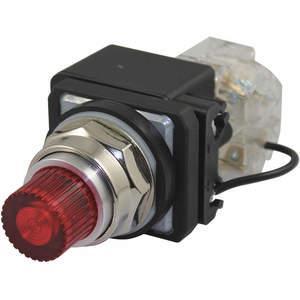 DAYTON 30G423 Kontrollleuchte LED 120 VAC/DC 30 mm Chrom Rot | AC4NWH