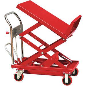 DAYTON 33W290 Scissor Lift Cart 600 Lb. Steel Tilt | AC6GQB
