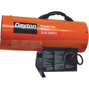 DAYTON 3VE54 Tragbarer Gasheizer Lp 30000/60000 Btuh | AG6QDQ