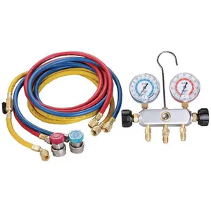 DAYTON 4PDF7 Manifold Gauge Set 2 Valve 3 Hoses | AD9BZF