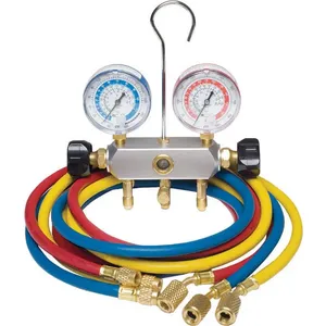 DAYTON 4PDF8 Manifold Gauge Set 2 Valve 3 Hoses | AD9BZG