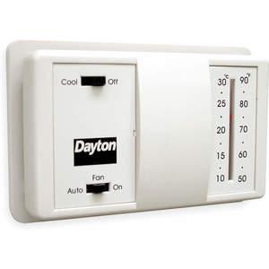 DAYTON 4PU46 Low V Thermostat Nur Kühlen Weiß | AD9DTM