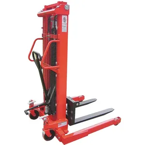 DAYTON 4VMF1 Adjustable Base Hydraulic Stacker 2000 Lb 118 Inch Lift | AD9XBG