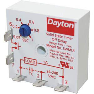 DAYTON 5WML4 Encapsulated Timer Relay 1 Sec 5 Pin 1no | AE7BKP