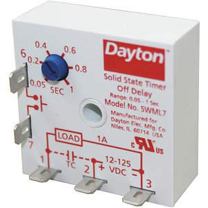 DAYTON 5WML7 Encapsulated Timer Relay 1 Sec 5 Pin 1no | AE7BKQ